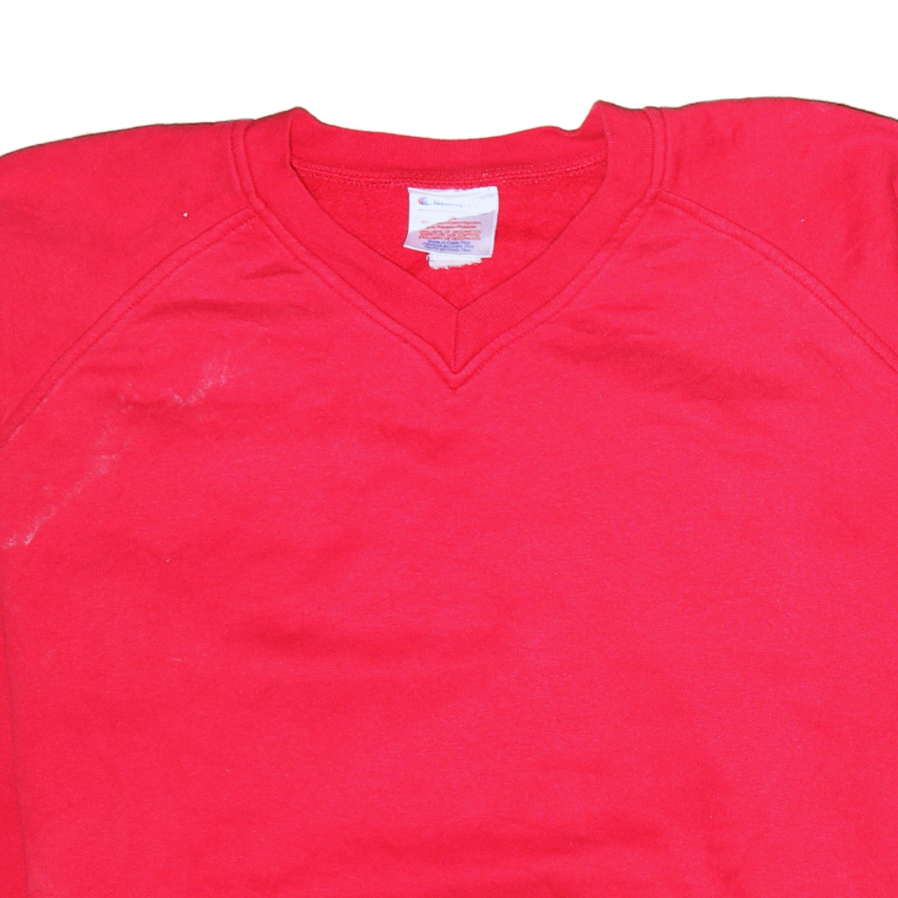 Champion Womens Red Pullover Sweatshirt L Cotton Blend Casual