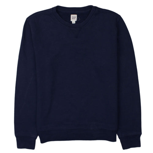 GAP Men’s Blue Crew Neck Pullover Fleece Sweatshirt Medium