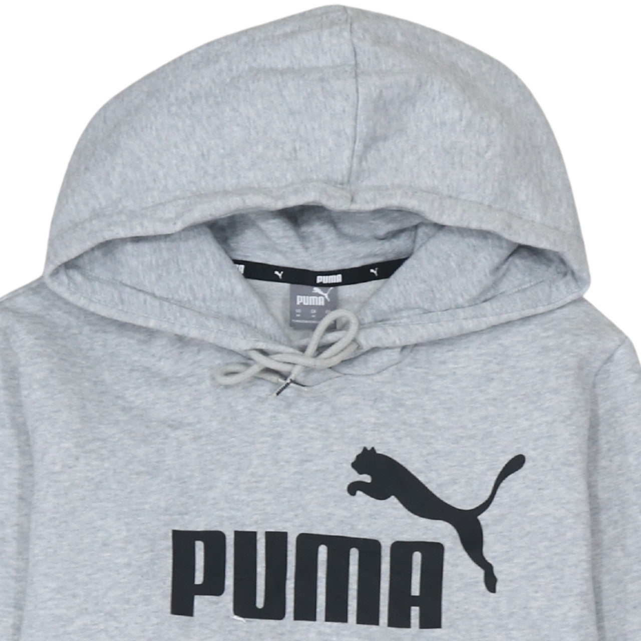 Puma Men's Grey Pullover Hoodie Medium Regular Fit Sportswear