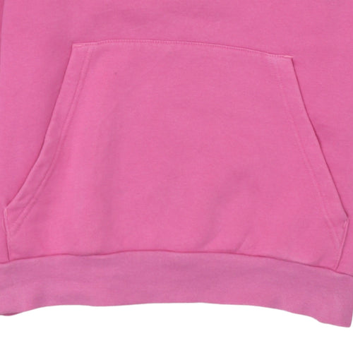 Adidas Girls Pink Pullover Hoodie 12-13 Years Logo Long Sleeve Fleece
