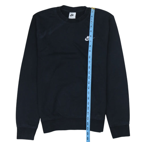Nike Men's Black XS Crew Neck Logo Pullover Sweatshirt
