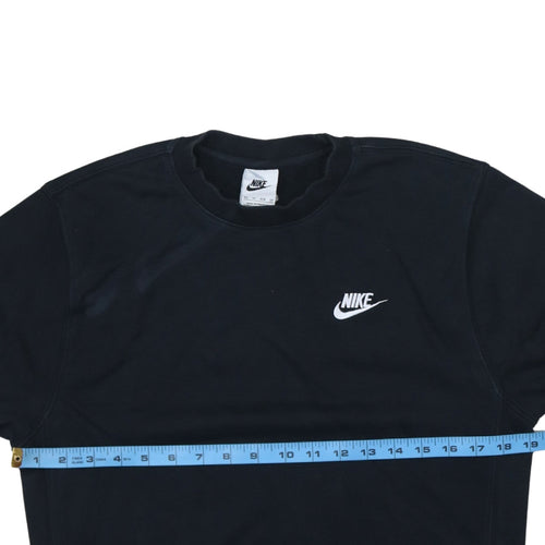 Nike Men's Black XS Crew Neck Logo Pullover Sweatshirt