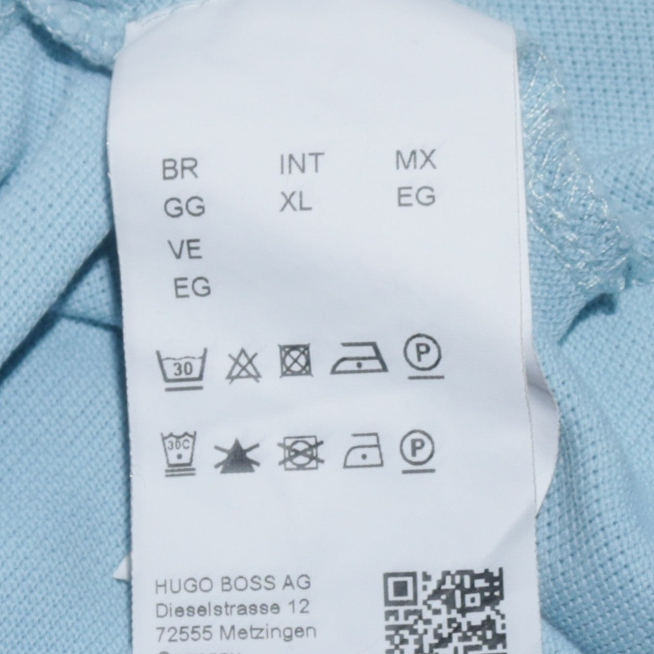 Hugo Boss Men's Blue Regular Fit Cotton Polo Shirt XL