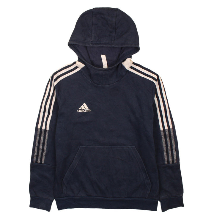 Adidas Boys Navy Blue Pullover Hoodie Sweatshirt Size 13-14 Years
