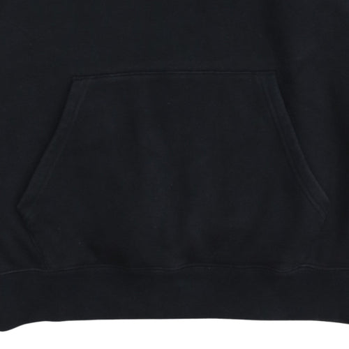 Champion Men's Black Pullover Hoodie Medium Regular Fit with Logo