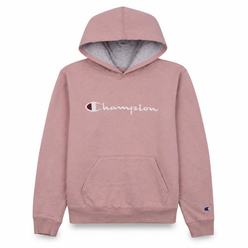 Champion Women Pink Pullover Hoodie XL Embroidered Logo Sweatshirt