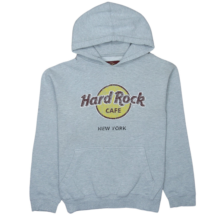 Hard Rock Cafe Women's Grey Pullover Hoodie Large Cotton Blend