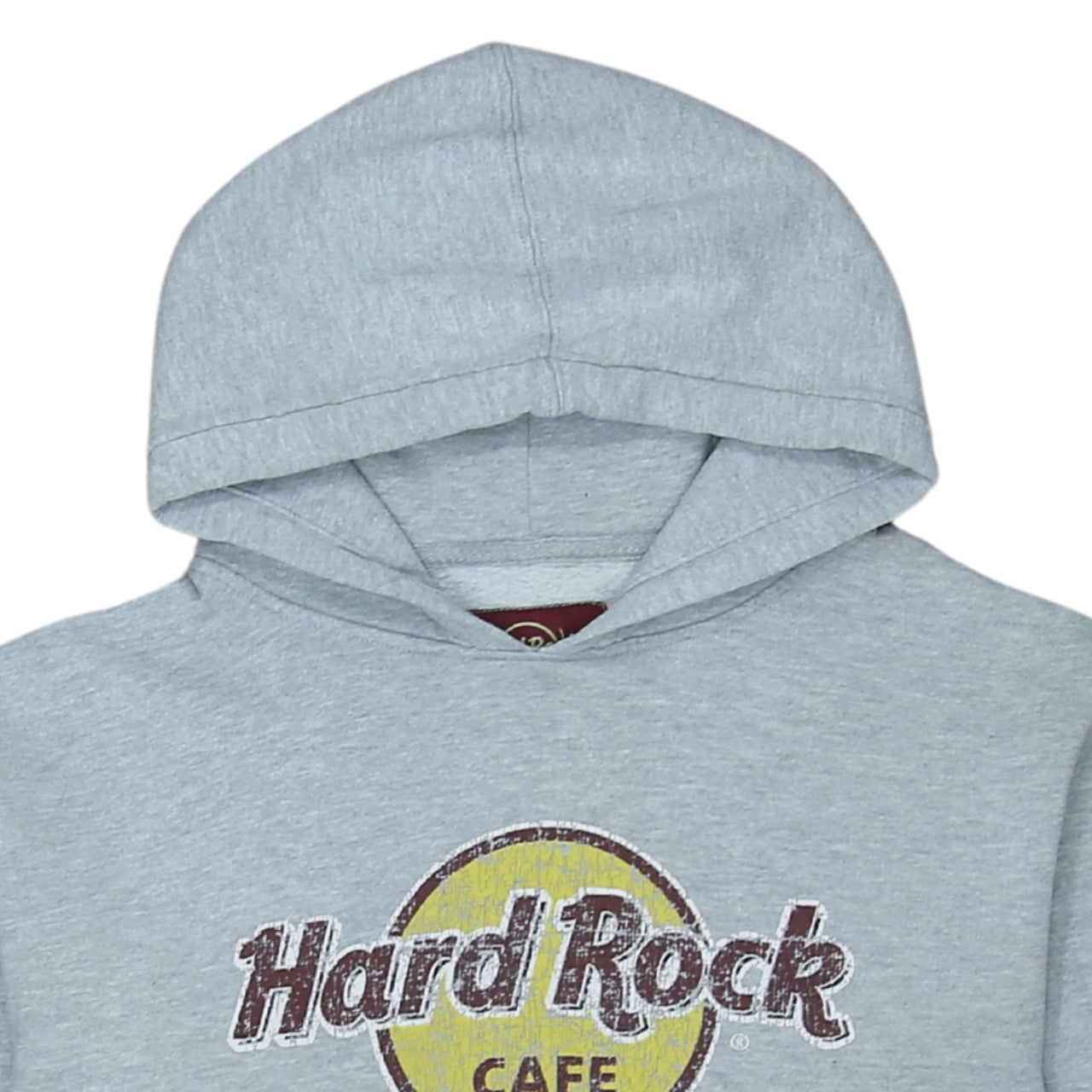 Hard Rock Cafe Women's Grey Pullover Hoodie Large Cotton Blend
