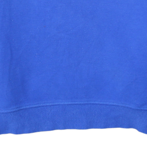 Superdry Men Blue L Crew Neck Pullover Sport Sweatshirt