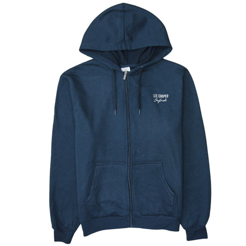 Lee Cooper Men’s Blue Full Zip Hoodie Size L Regular Fit