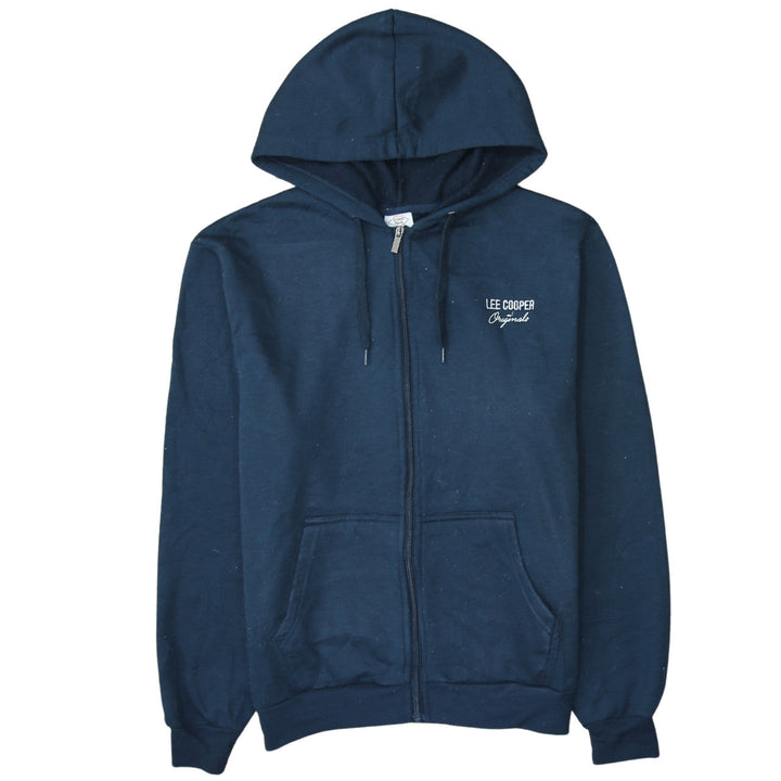 Lee Cooper Men’s Blue Full Zip Hoodie Size L Regular Fit