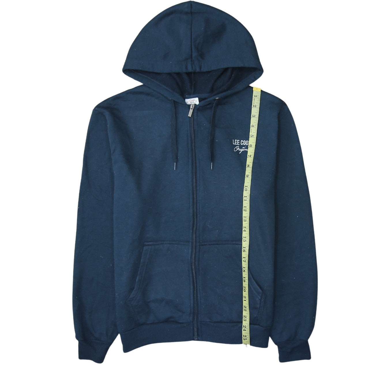 Lee Cooper Men’s Blue Full Zip Hoodie Size L Regular Fit