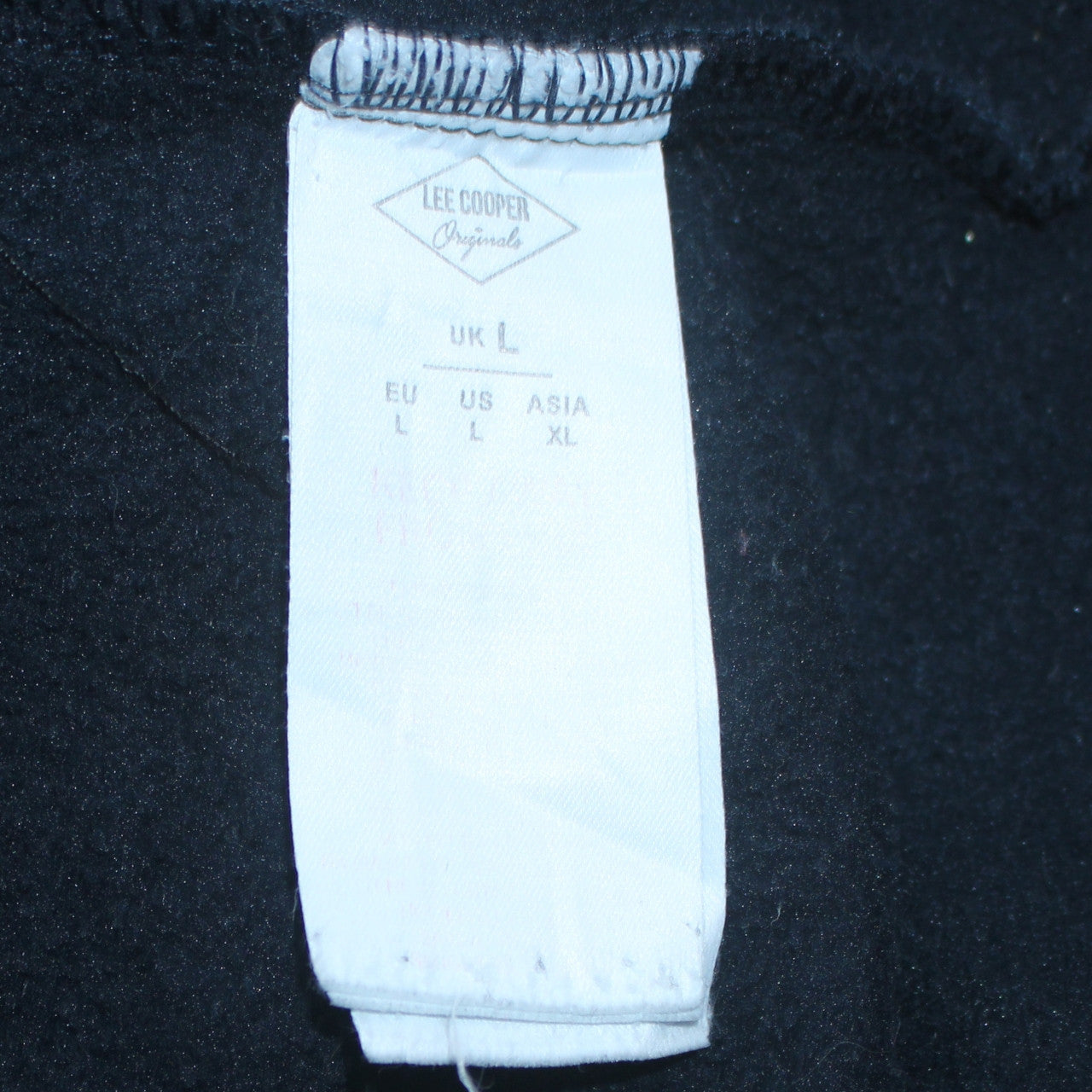 Lee Cooper Men’s Blue Full Zip Hoodie Size L Regular Fit