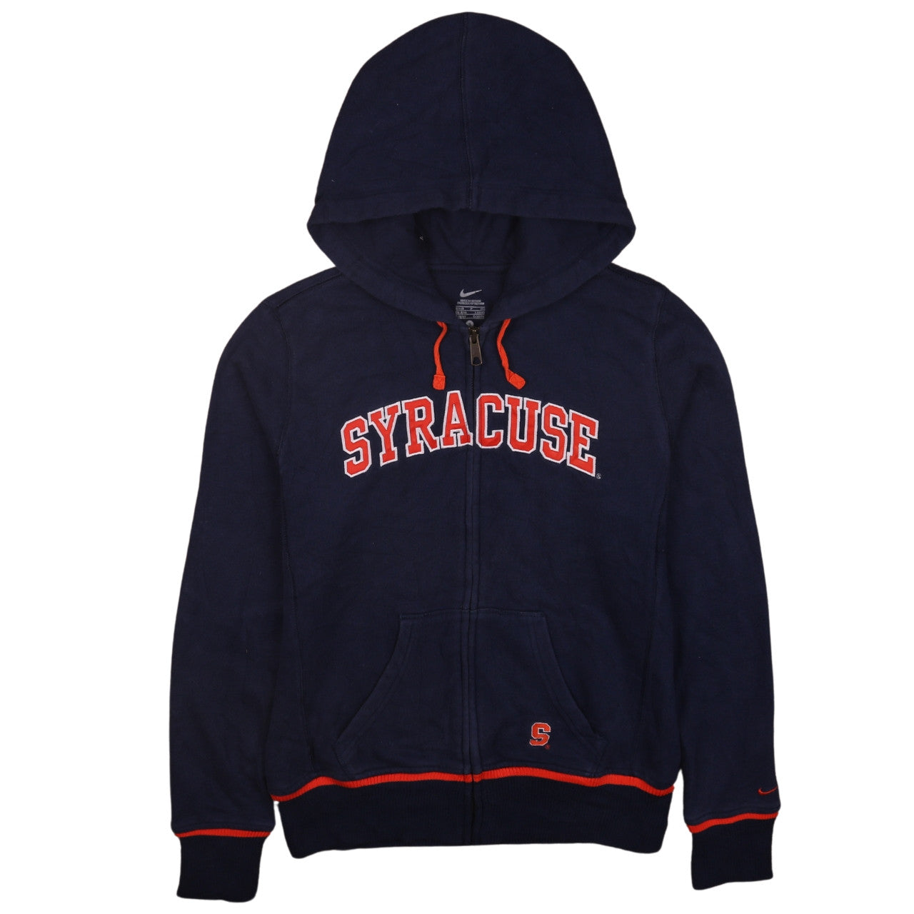 Nike Women's Navy Syracuse Full Zip Hoodie UK 8/10 Small