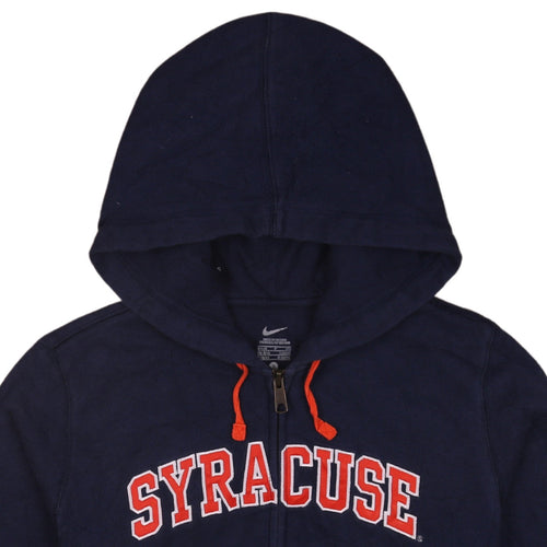 Nike Women's Navy Syracuse Full Zip Hoodie UK 8/10 Small