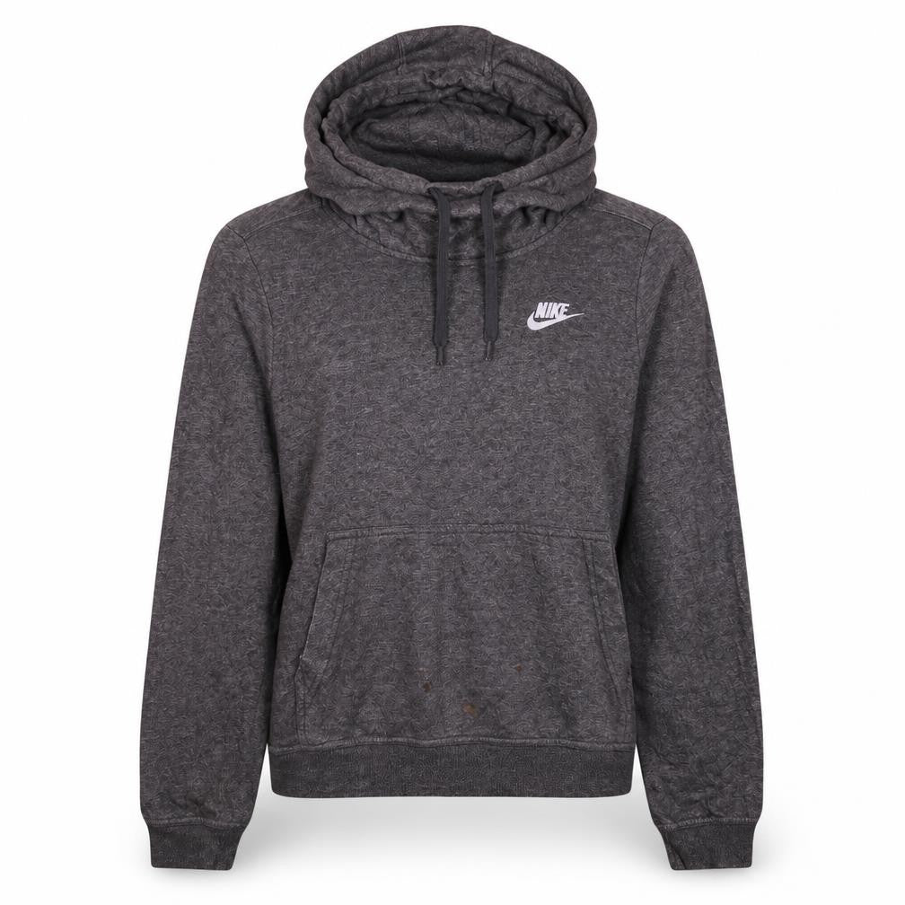 Nike Womens Charcoal Pullover Hoodie XS Relaxed Fit Casual Sweatshirt