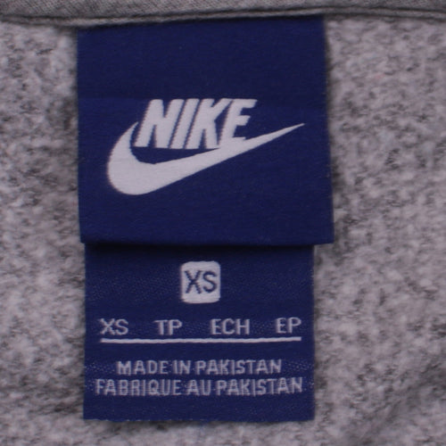 Nike Womens Charcoal Pullover Hoodie XS Relaxed Fit Casual Sweatshirt