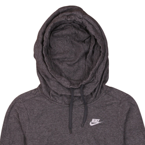 Nike Womens Charcoal Pullover Hoodie XS Relaxed Fit Casual Sweatshirt