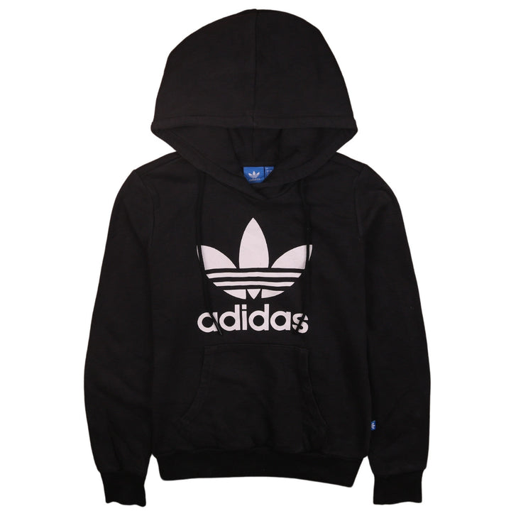 Adidas Womens Black Hoodie UK 8 Pullover Hooded Sweatshirt