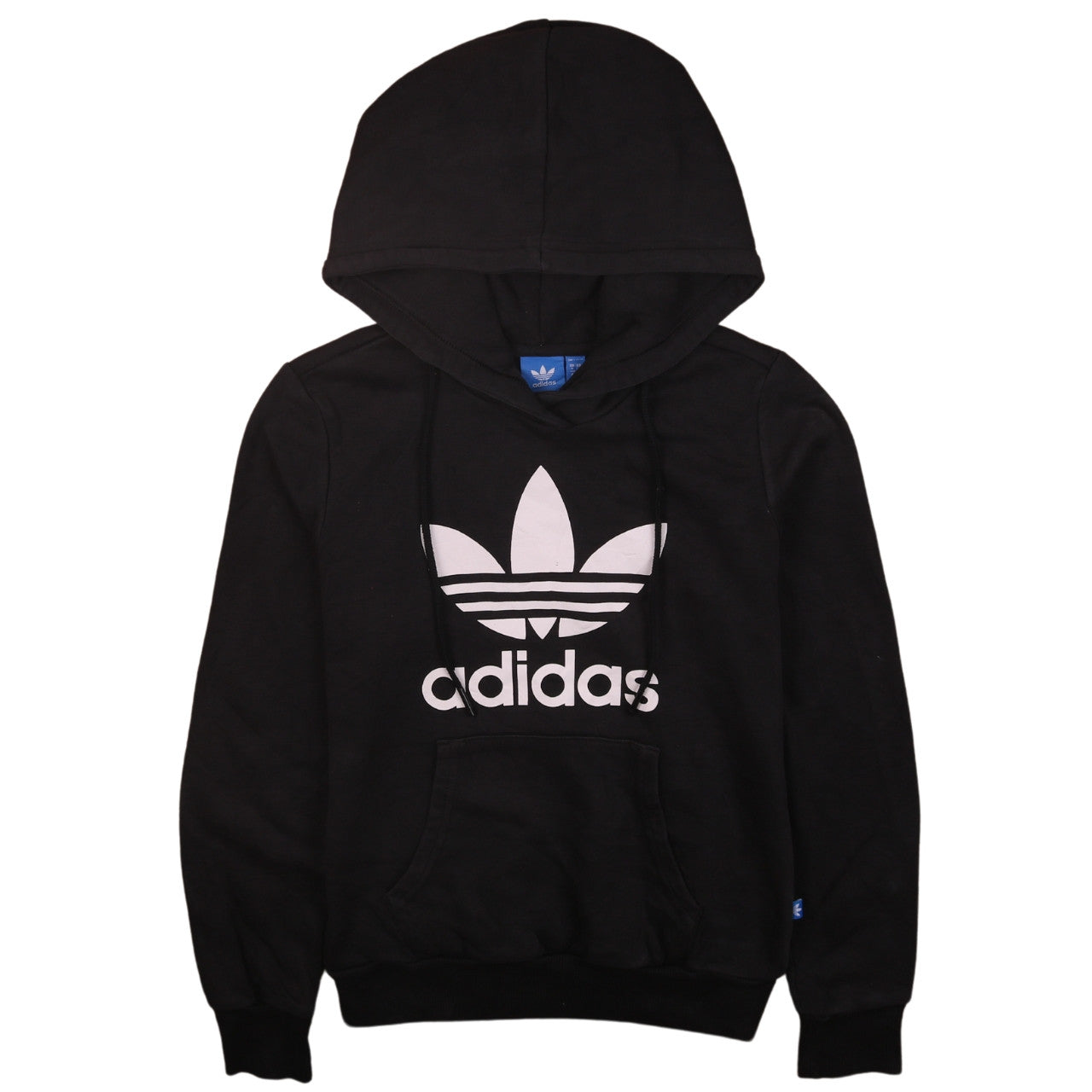 Adidas Womens Black Hoodie UK 8 Pullover Hooded Sweatshirt