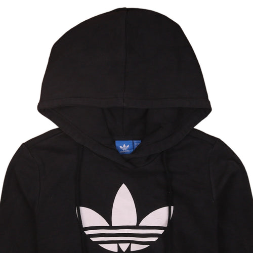 Adidas Womens Black Hoodie UK 8 Pullover Hooded Sweatshirt