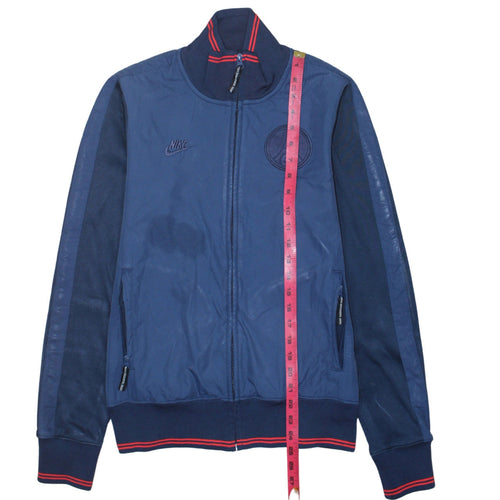 Nike Men's Blue Bomber Jacket Size S Full Zip PSG Sportswear