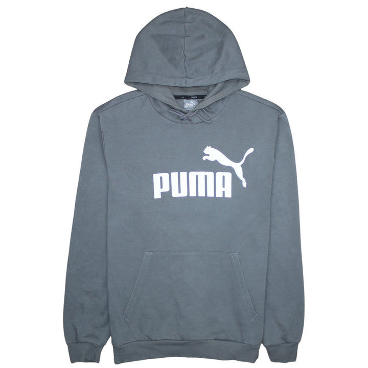 Puma Men's Grey Pullover Hoodie M Regular Fit Sportswear
