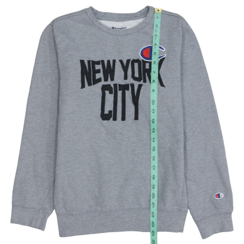 Champion Womens Grey XL Pullover Sweatshirt New York City Crew Neck