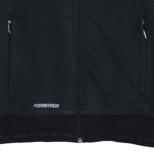 Adidas Women's Black Full Zip Hoodie Size 12 Hooded Sweatshirt