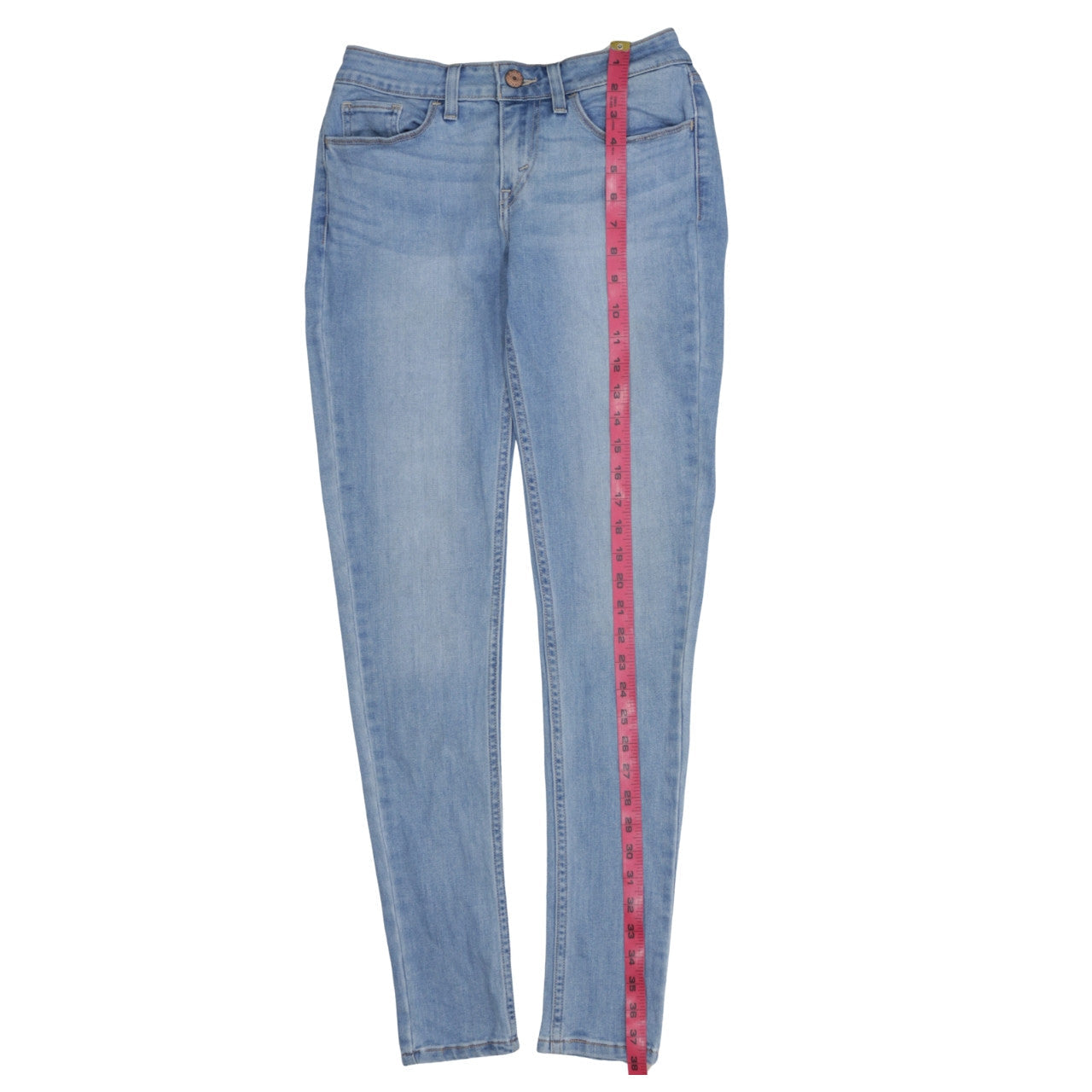 Levi's Women's Blue Skinny Jeans Size 27 Mid Rise Stretch Denim