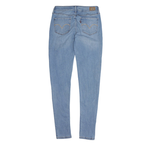 Levi's Women's Blue Skinny Jeans Size 27 Mid Rise Stretch Denim