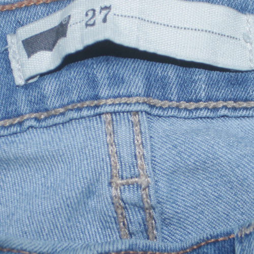 Levi's Women's Blue Skinny Jeans Size 27 Mid Rise Stretch Denim