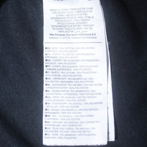Nike Women Black Medium Pullover Sweatshirt with Drawstring Hem