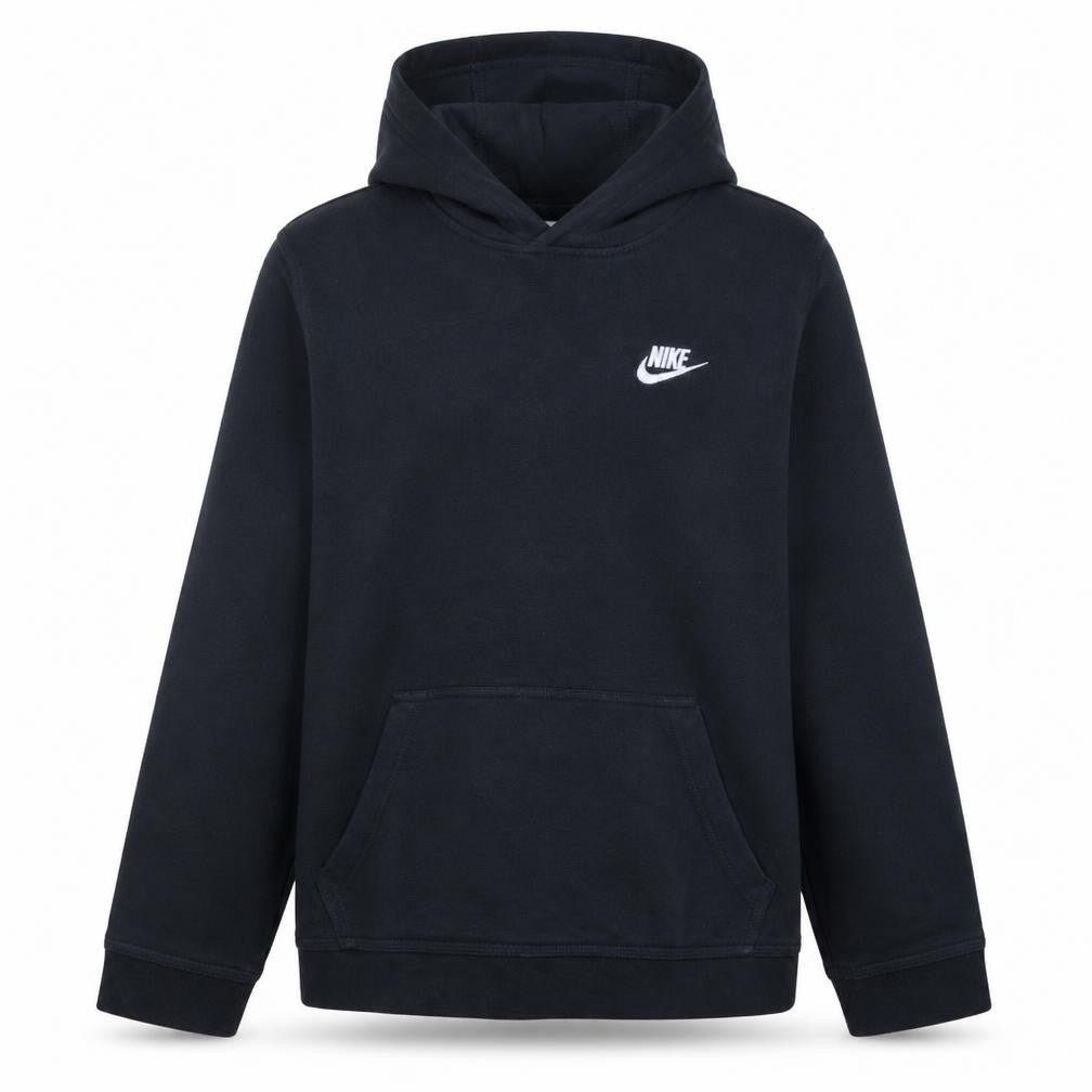 Nike Boys Black Pullover Hoodie XL (158-170cm) Fleece Lined Sweatshirt
