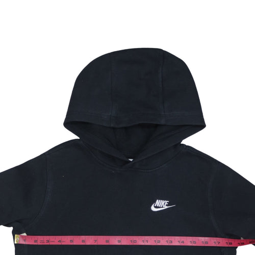 Nike Boys Black Pullover Hoodie XL (158-170cm) Fleece Lined Sweatshirt