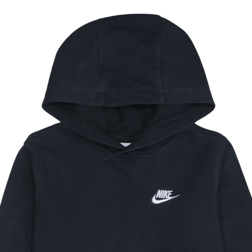 Nike Boys Black Pullover Hoodie XL (158-170cm) Fleece Lined Sweatshirt