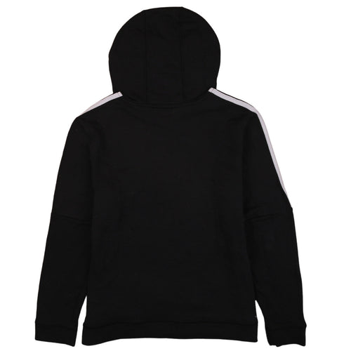 Adidas Womens Black Pullover Hoodie L 16-18 Casual Hooded Sweatshirt