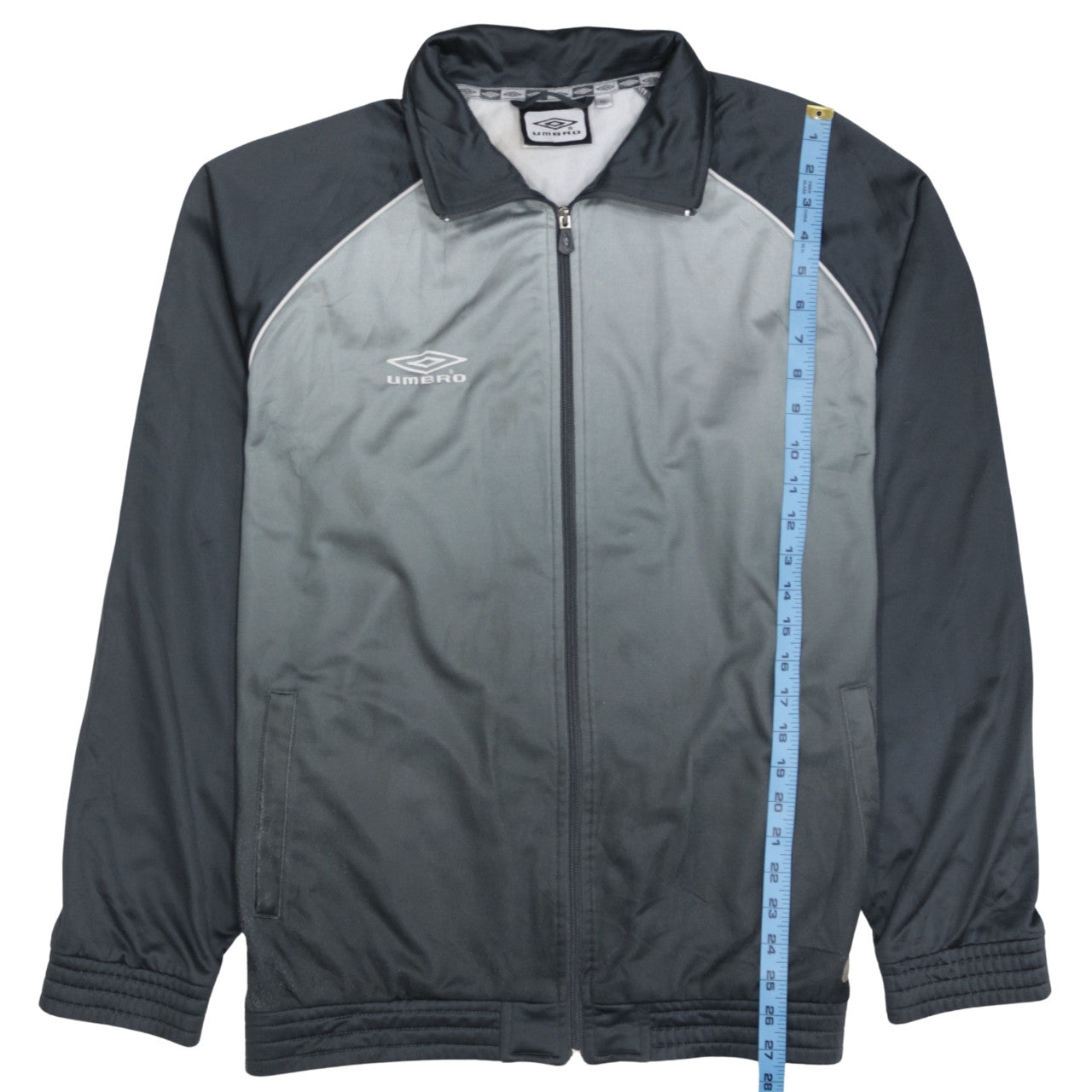 Umbro Men's Grey XL Track Jacket Full Zip Polyester Sportswear