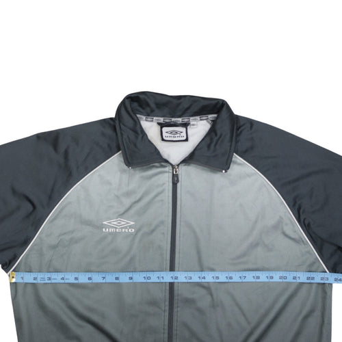 Umbro Men's Grey XL Track Jacket Full Zip Polyester Sportswear