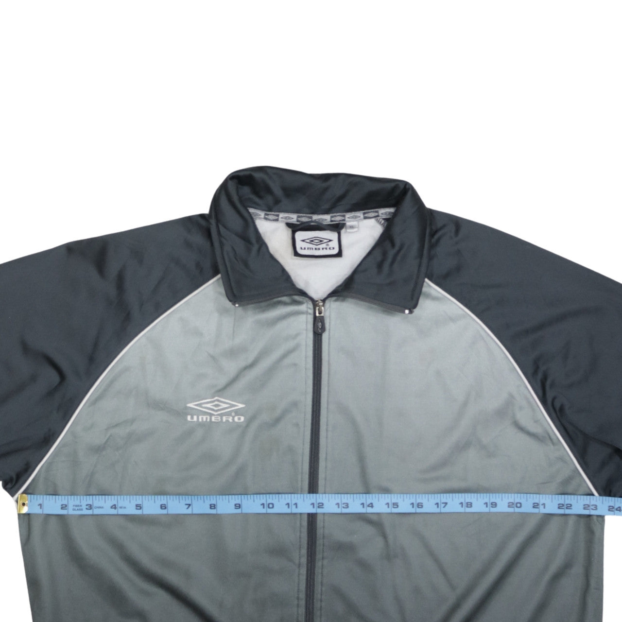 Umbro Men's Grey XL Track Jacket Full Zip Polyester Sportswear