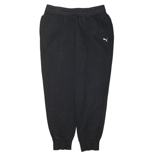 Puma Men's Black Fleece Jogger Sweatpants Size M