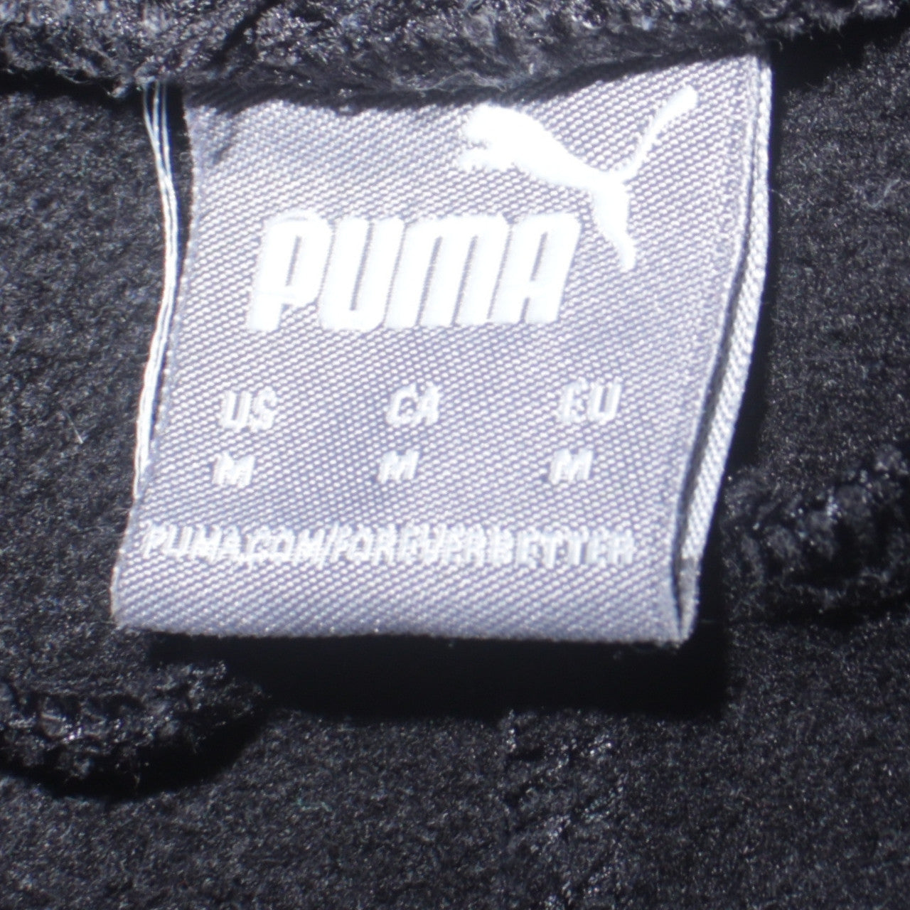 Puma Men's Black Fleece Jogger Sweatpants Size M