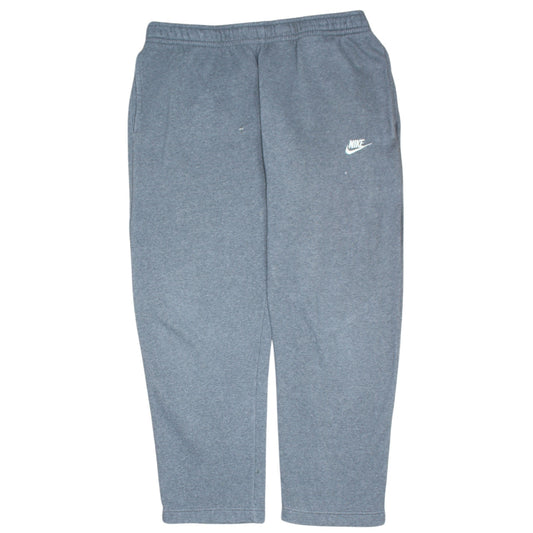 Nike Men's Grey Fleece Sweatpants XL Regular Fit Joggers