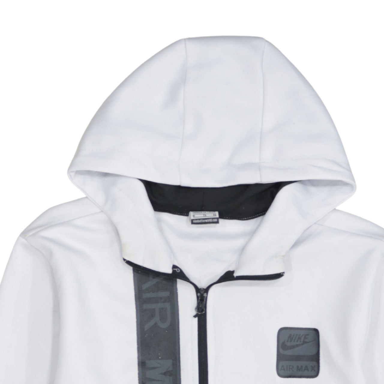 Nike Men White Air Max Hoodie M Pullover 1/4 Zip Sportswear