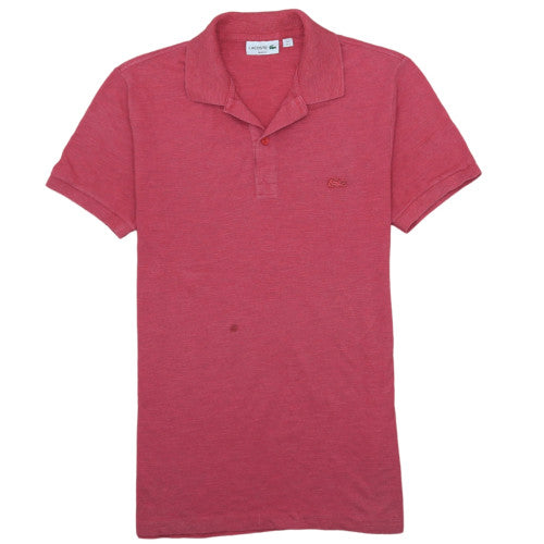 Lacoste Men's Red Slim Fit Cotton Short Sleeve Polo Shirt S