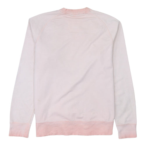 Nike Womens Pink Logo Pullover Sweatshirt Size L Cotton Crew Neck