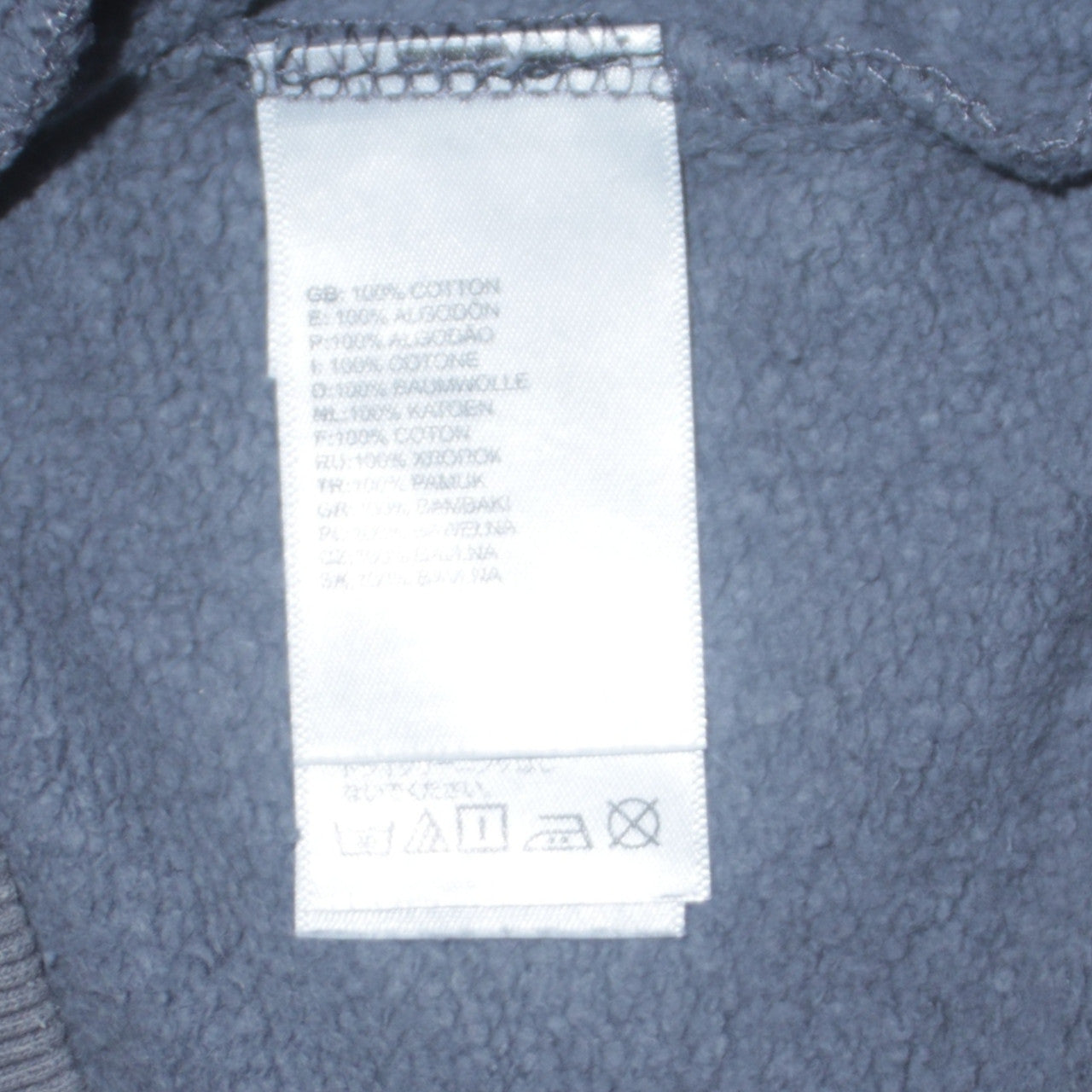 The North Face Men's Grey Pullover Hoodie Size S Cotton Logo Sweatshirt
