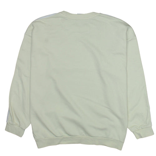 Adidas Women Beige Crew Neck Pullover Sweatshirt UK 12
