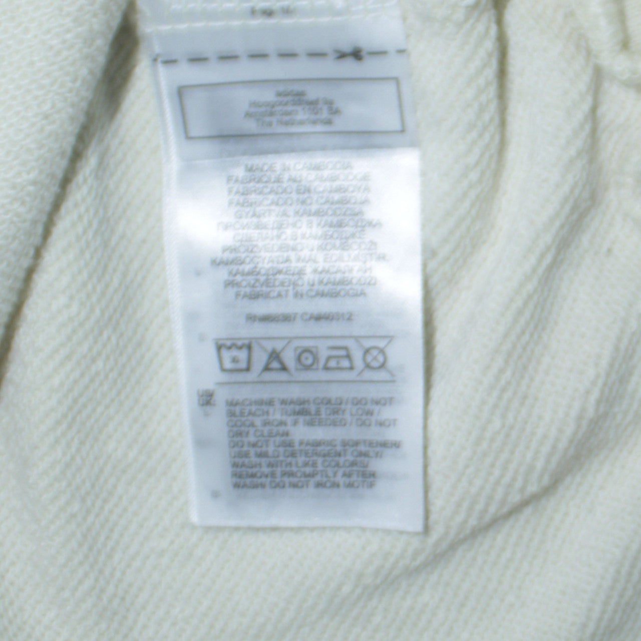Adidas Women Beige Crew Neck Pullover Sweatshirt UK 12