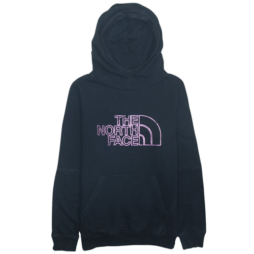 The North Face Boys Black Pullover Hoodie L Embroidered Logo Sweatshirt